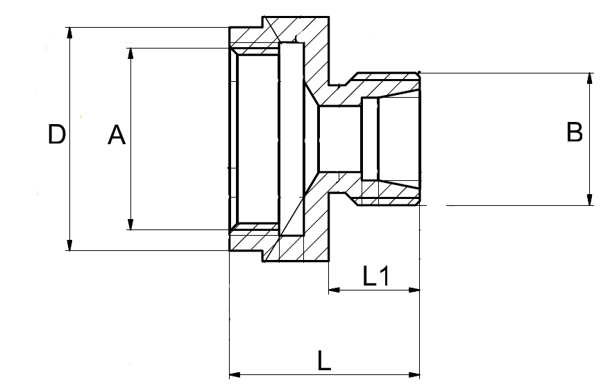 Redukcia rychlospojky RK Reducer quick coupling RK